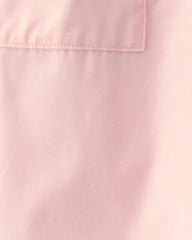 Toddler Girl Bow-Cuff Poplin Joggers - Pink