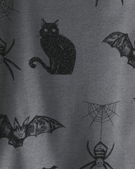 Toddler 2-Piece Organic Cotton Pajamas in Spooky Creatures