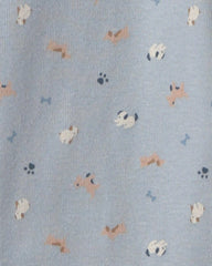 Baby Boy 3-Piece Dog Bodysuit & Pant Set - Blue/Grey