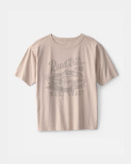 Boys 2-Piece Car Tee & Denim Jeans Set - Brown/Grey