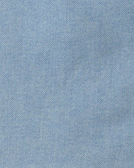 Girls Button-Front Long-Sleeve Denim Dress - Blue