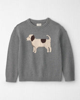 Kids Organic Cotton Dog Sweater Knit Pullover