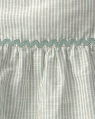Toddler Girl 2-Piece Striped Tank Top & Pant Set - Green