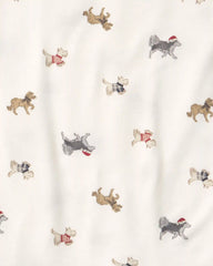 Toddler 2-Piece Dog PurelySoft™ Snug Fit Pajama Set - Cream