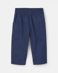 Baby Boy 2-Piece Chambray Short-Sleeve Top & Pant Set - Cream/Blue