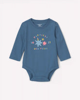 Baby 'Happiest New Year 2027' Long-Sleeve Graphic Bodysuit - Blue