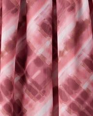 Girls Mesh Plaid Skirt - Pink