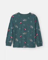 Boys Christmas Gaming Long-Sleeve Tee - Green