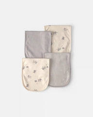 Baby 4-Pack Elephant Burp Cloths