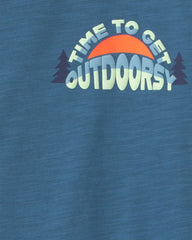 Boys Outdoors Graphic Tee - Blue