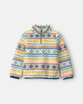 Boys Fair Isle Teddy Fleece Pullover Sweatshirt