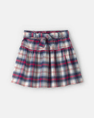 Girls Plaid Twill Skirt