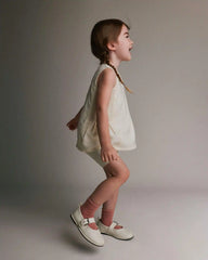 Toddler Girl Smocked Top - Cream