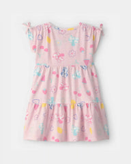 Toddler Girl Disney© Minnie Mouse Fruit Dress - Pink