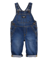 Baby Stretch Denim Classic Overalls - Dark Wash