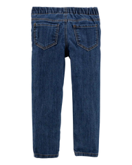 Baby Girl Medium Blue Wash Elastic-Waist Jeggings