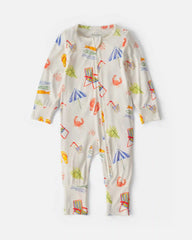 Baby Beach PurelySoft™ 2-Way Zip Sleep & Play Pajamas - Cream