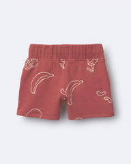 Toddler City Park™ Short in Snack Print - Red
