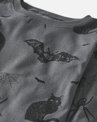 Kids 2-Piece Organic Cotton Pajamas in Spooky Creatures