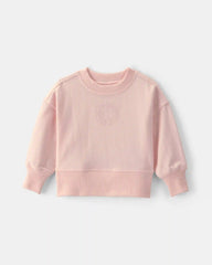 Baby Girl OshKosh Logo French Terry Pullover Sweatshirt - Pink