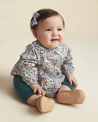 Baby Girl 3-Piece Floral Long-Sleeve Top & Pant Set