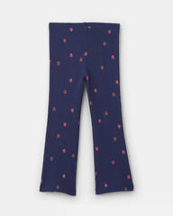 Toddler Girl 2-Piece 'Sweet & Kind' Strawberry Sweatshirt & Pant Set - Navy Blue