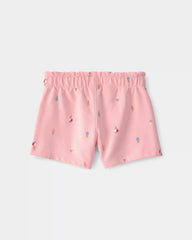 Toddler Girl Ice Cream French Terry Shorts - Pink