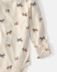 Baby 2-Piece Dog PurelySoft™ Long-Sleeve Bodysuit & Pant Set - Cream