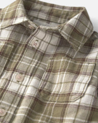 Baby Boy Organic Cotton Flannel Button-Down Shirt