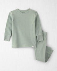 Baby 2-Piece Organic Cotton Ribbed Pajamas