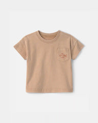 Baby Boy Fish Pocket Tee - Brown