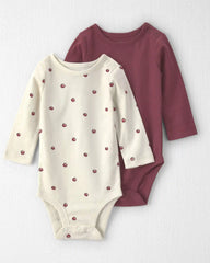 Baby Girl 2-Pack Organic Cotton Bodysuits