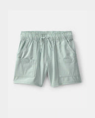 Toddler Boy Poplin Drawstring Utility Shorts - Green