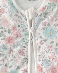 Baby Girl Butterfly Garden 2-Way Zip PurelySoft Wearable Blanket