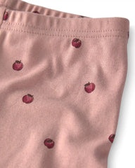 Toddler Girl 2-Piece Organic Cotton Pajamas in Apples