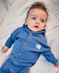 Baby Boy 3-Piece Safari Layering Set - Blue/Ivory