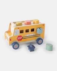 School Bus Wooden Activity Toy Set