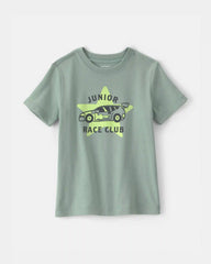 Toddler Boy 'Junior Race Club' Graphic Tee - Green