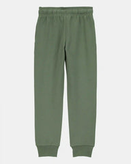 Boys Pull-On Drawstring Joggers - Green