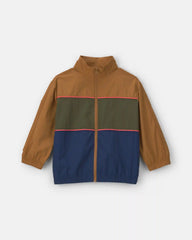 Boys Color Block Active Zip-Up Jacket
