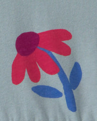 Toddler Girl Floral Long-Sleeve Dress - Blue
