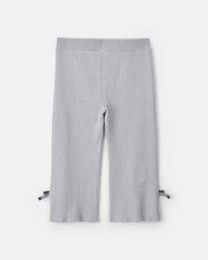 Toddler Girl Bow Flare Pants - Grey