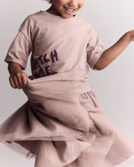 Toddler Girl Avenue Twirl™ Midi Skirt with Tulle - Light Pink