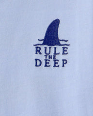 Boys Shark Ocean Life Graphic Tee - Blue