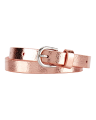 Rose Gold Metallic Belt