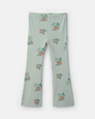 Toddler Girl Floral Long-Sleeve Top & Pant Set - Green