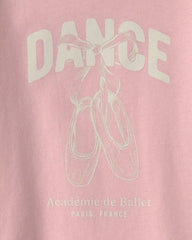 Toddler Girl 'Dance' Long-Sleeve Graphic Tee - Pink