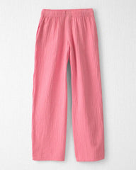 Girls Organic Cotton Gauze Pants