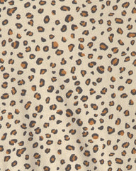 Girls Leopard Long-Sleeve Dress - Brown