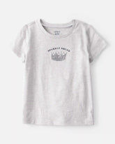 Toddler Girl Sparkle Squad Short-Sleeve Graphic Tee - Grey